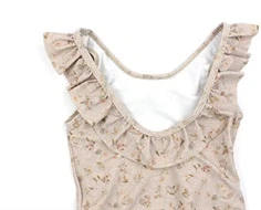 Wheat purple poppy flowers badedragt Marie-Louise